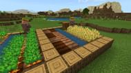 Farming is so accessible, even villagers have gotten in on the activity (Image via Mojang).